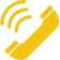 Yellow phone icon